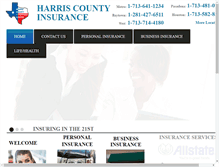 Tablet Screenshot of harriscountyinsurance.com